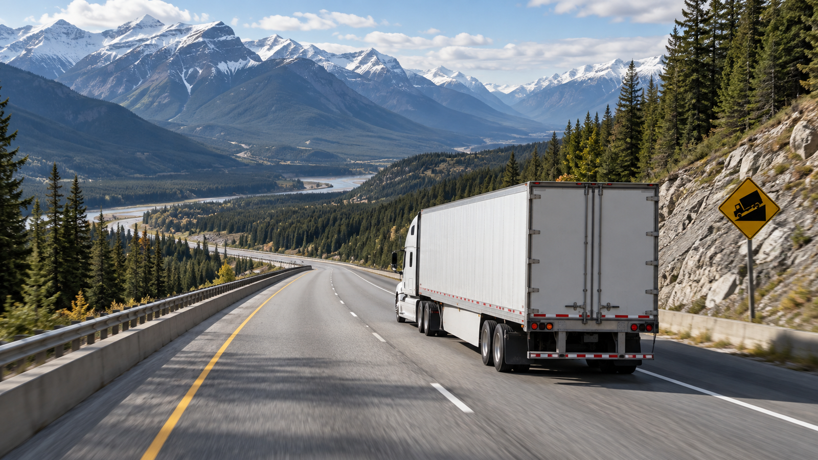 How to Control Speed Safely on a Long Truck Descent